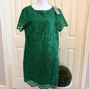 Preston & York Emerald Lace Mini Dress